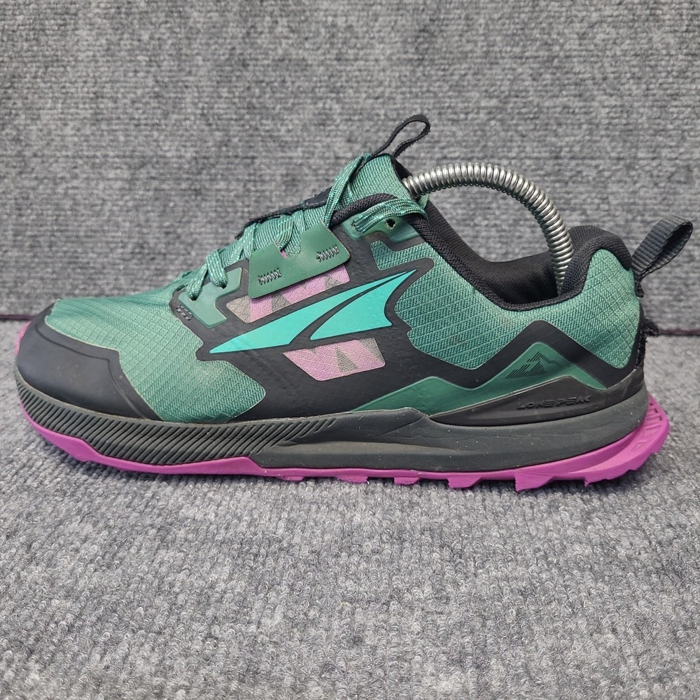 ALTRA Lone Peak 7 Men's 8.5 Trail Running Shoe Green/Teal MacTrac EGO FootShape - Picture 7 of 14